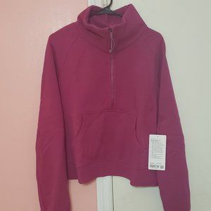 Lululemon oversized funnel neck scuba ripened raspberry xl/xxl